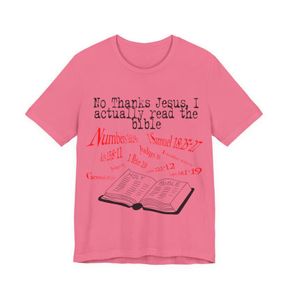 No Thanks Jesus, Atheist Shirt, Anti Religion, Satire, Parody, Funny Gift, Science Shirt