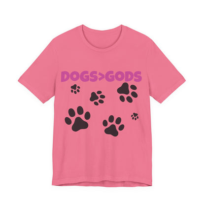 Dogs are Greater Than Gods, PK Atheist Shirt, Anti Religion, Satire, Parody