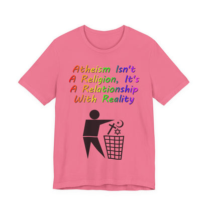 It's Not A Religion, It's A Relationship, Atheist Shirt, Anti Religion, Satire, Parody, Funny Gift, Science Shirt