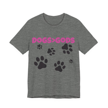 Dogs are Greater Than Gods, PK Atheist Shirt, Anti Religion, Satire, Parody