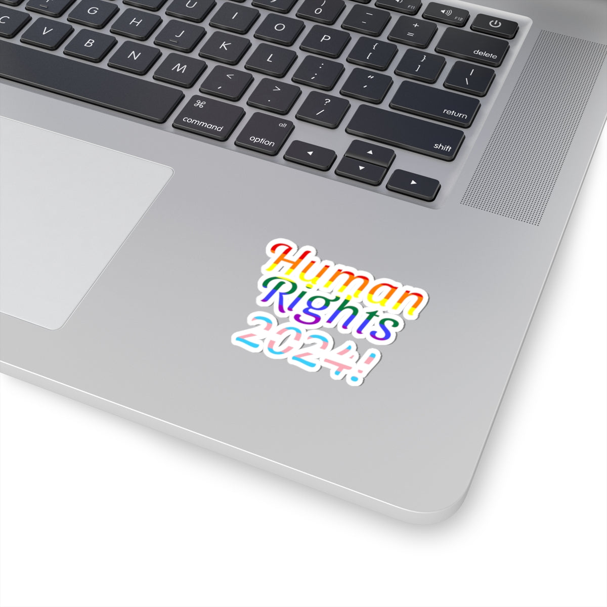 Human Rights 2024!, Trans Rights, LGBTQ Rights, Atheist Sticker, Agnostic Sticker, Political Sticker