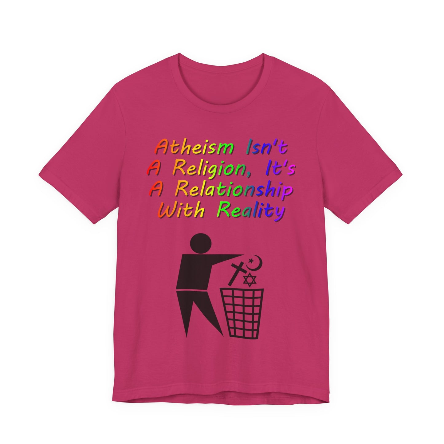 It's Not A Religion, It's A Relationship, Atheist Shirt, Anti Religion, Satire, Parody, Funny Gift, Science Shirt