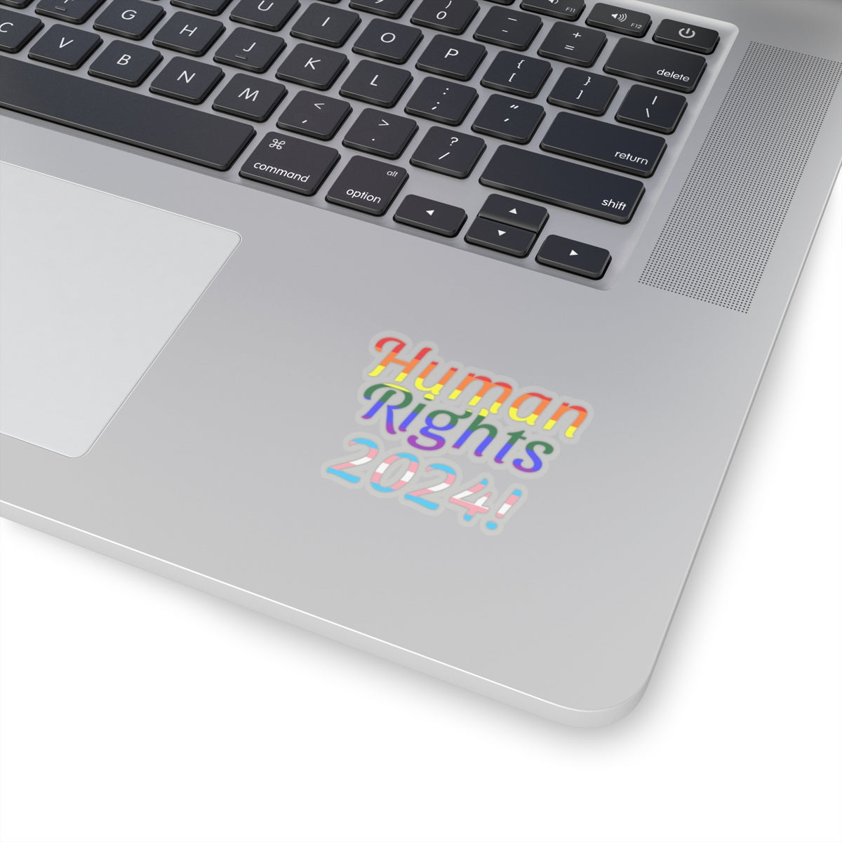 Human Rights 2024!, Trans Rights, LGBTQ Rights, Atheist Sticker, Agnostic Sticker, Political Sticker