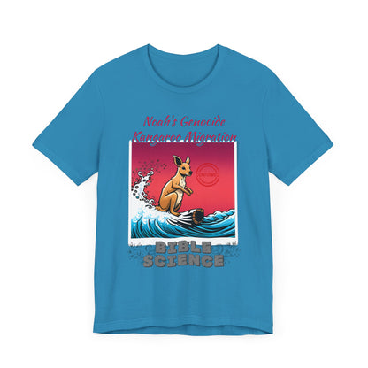 Bible Science: The Great Kangaroo Migration of Noah's Genocide, Atheist Shirt, Anti Religion, Satire, Parody