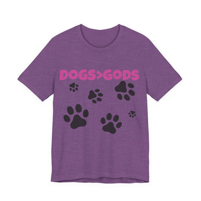 Dogs are Greater Than Gods, PK Atheist Shirt, Anti Religion, Satire, Parody