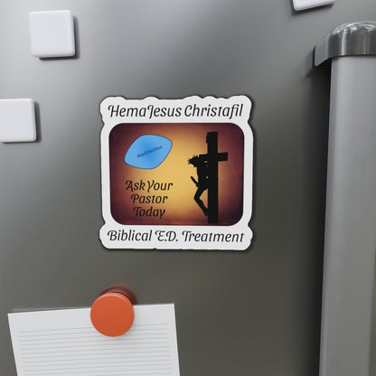 HemaJesus Christafil Magnet, Atheist Gift, Agnostic Gift, Science Gift, Anti Religion Gift, Parody Gift