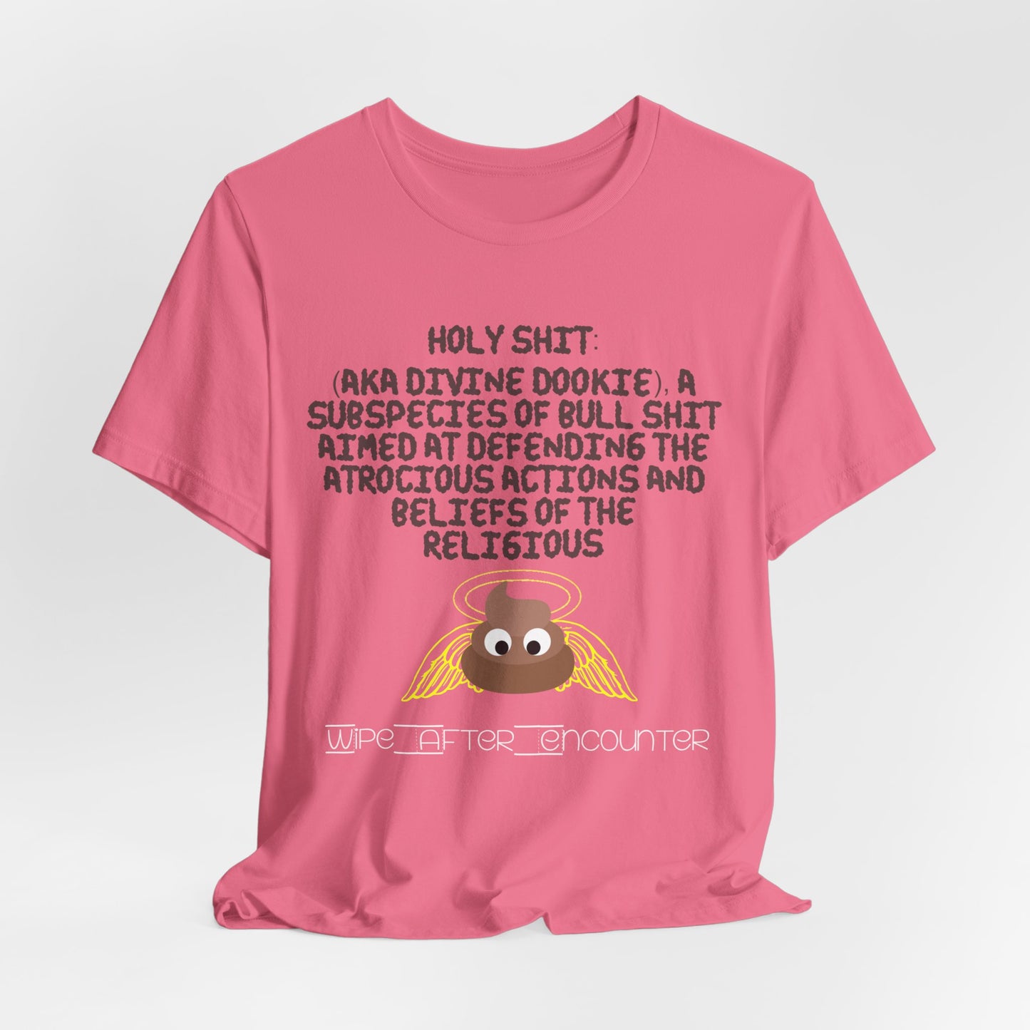 Holy Shit! Divine Dookie!... Atheist Shirt, Anti Religion, Satire, Parody, Funny Gift, Science Shirt, Agnostic Shirt