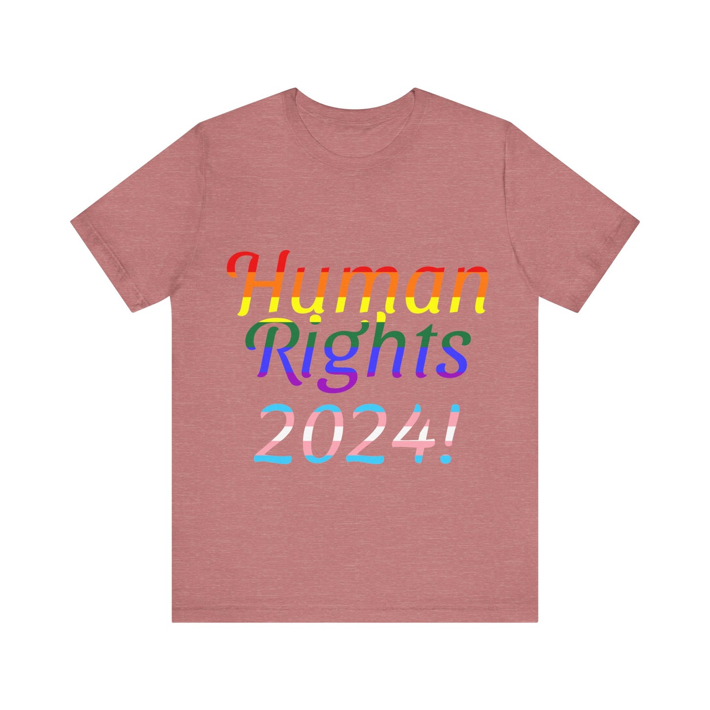 Human Rights 2024!, Political Shirt, Activism Shirt, Liberal Shirt, Science Shirt, Atheist Shirt, Feminism, Trans Rights, LGBTQ Rights