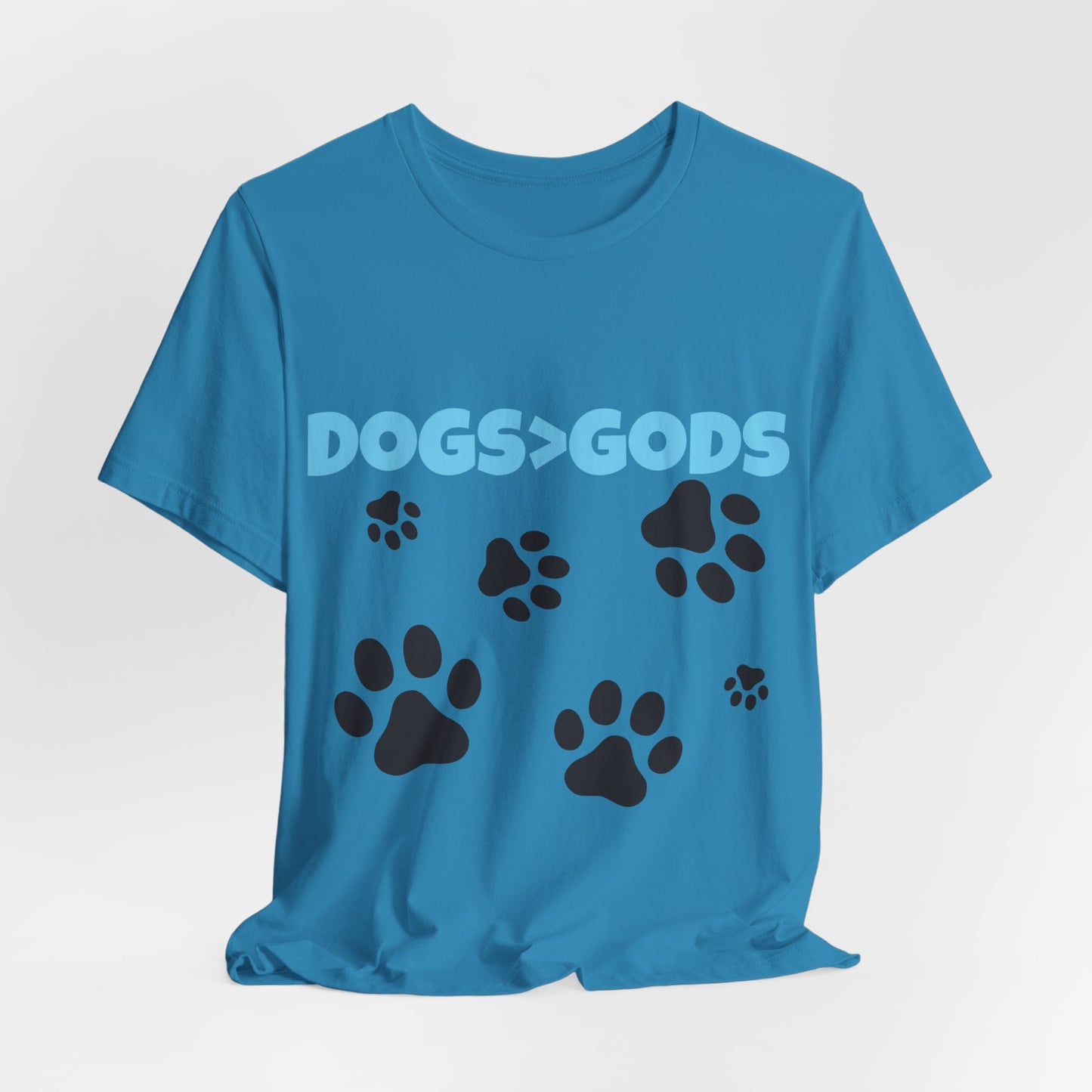 Dogs are Greater Than Gods, BL Atheist Shirt, Anti Religion, Satire, Parody