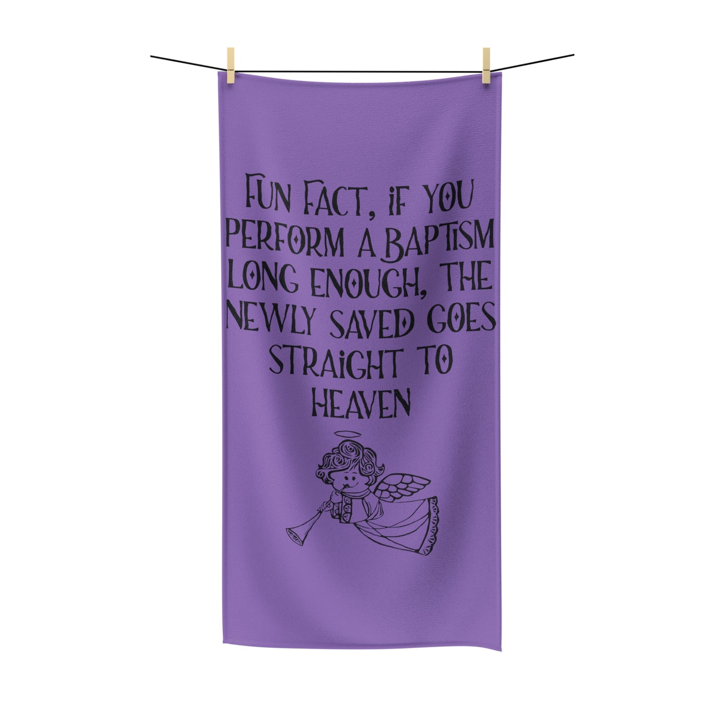 Fun Baptism Fact Polycotton Towel