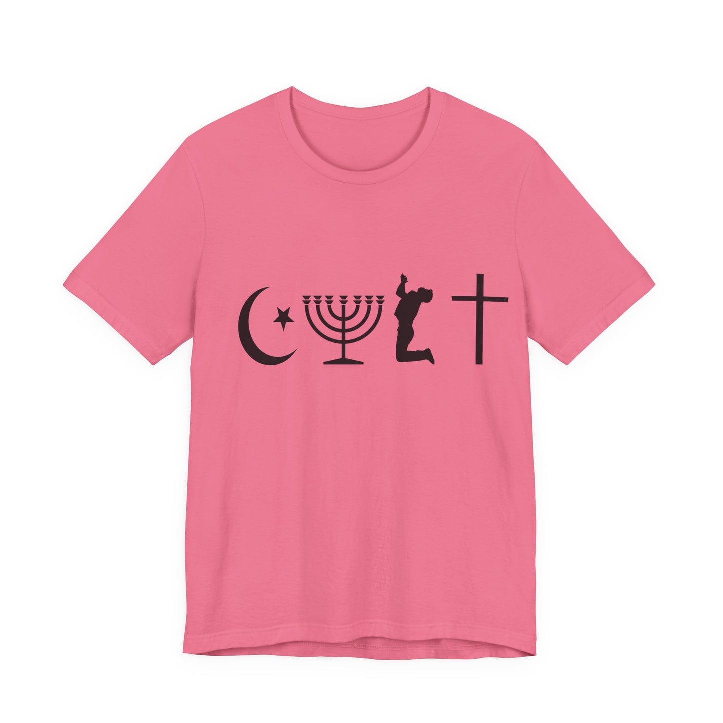 Cult Typography Shirt... Atheist Shirt, Anti Religion, Satire, Parody, Funny Gift, Science Shirt, Agnostic Shirt