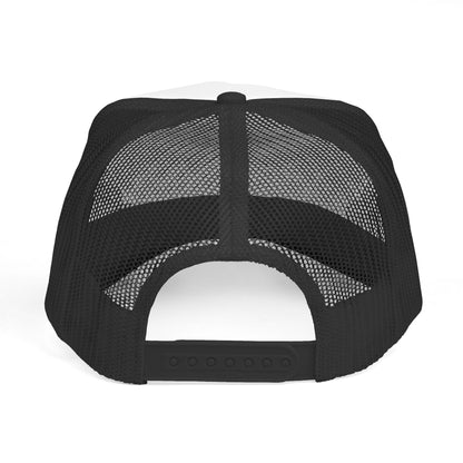 Trucker Cap — "Religion Is Child Abuse" Graphic Mesh Hat