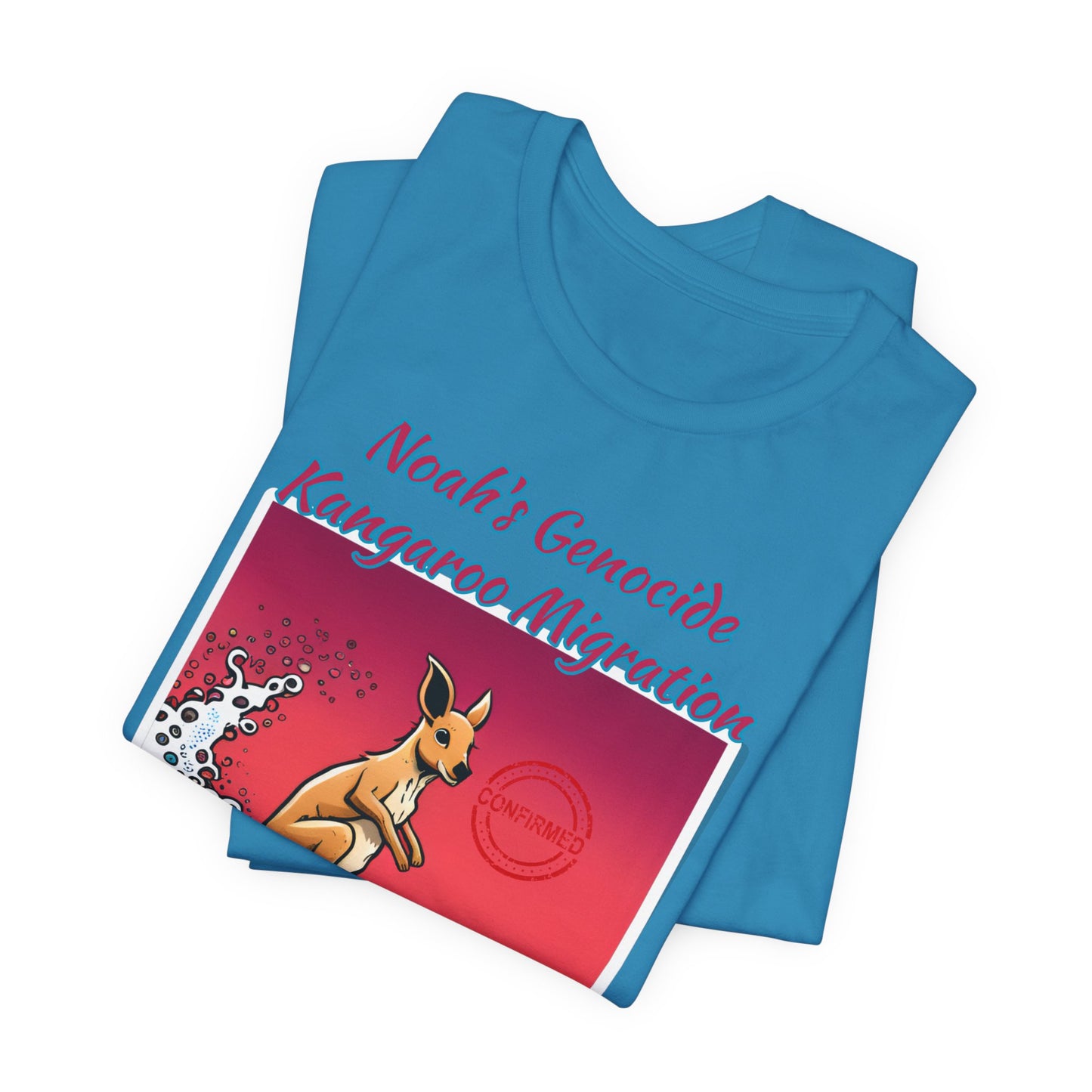 Bible Science: The Great Kangaroo Migration of Noah's Genocide, Atheist Shirt, Anti Religion, Satire, Parody