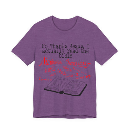No Thanks Jesus, Atheist Shirt, Anti Religion, Satire, Parody, Funny Gift, Science Shirt