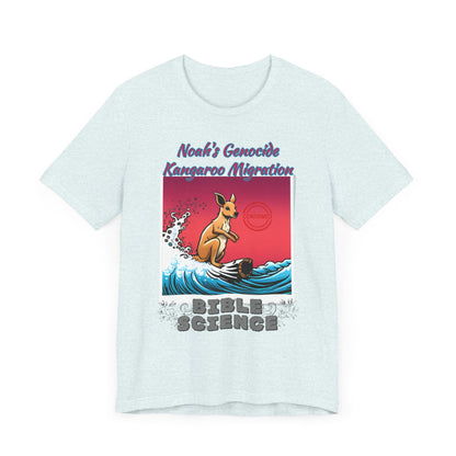 Bible Science: The Great Kangaroo Migration of Noah's Genocide, Atheist Shirt, Anti Religion, Satire, Parody