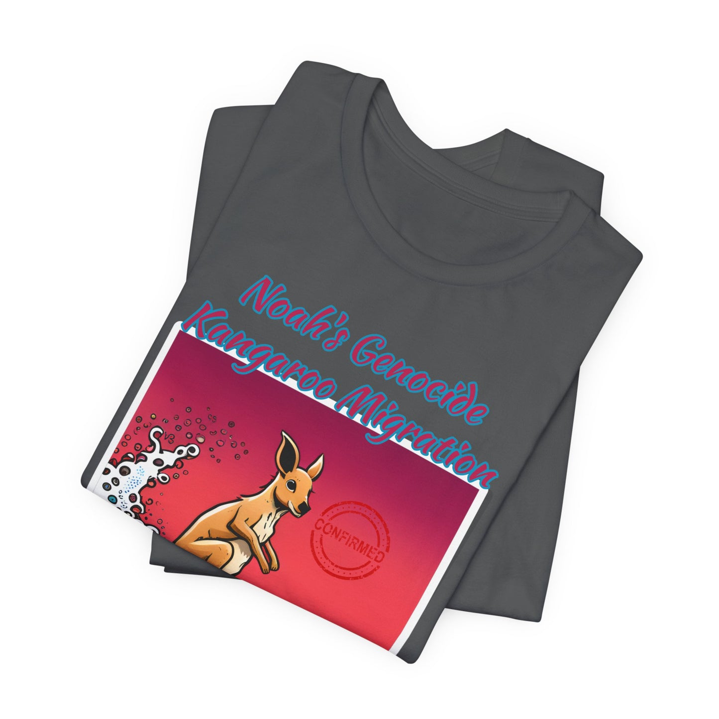 Bible Science: The Great Kangaroo Migration of Noah's Genocide, Atheist Shirt, Anti Religion, Satire, Parody