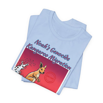 Bible Science: The Great Kangaroo Migration of Noah's Genocide, Atheist Shirt, Anti Religion, Satire, Parody