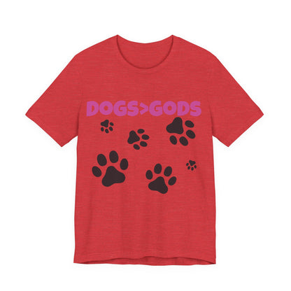 Dogs are Greater Than Gods, PK Atheist Shirt, Anti Religion, Satire, Parody