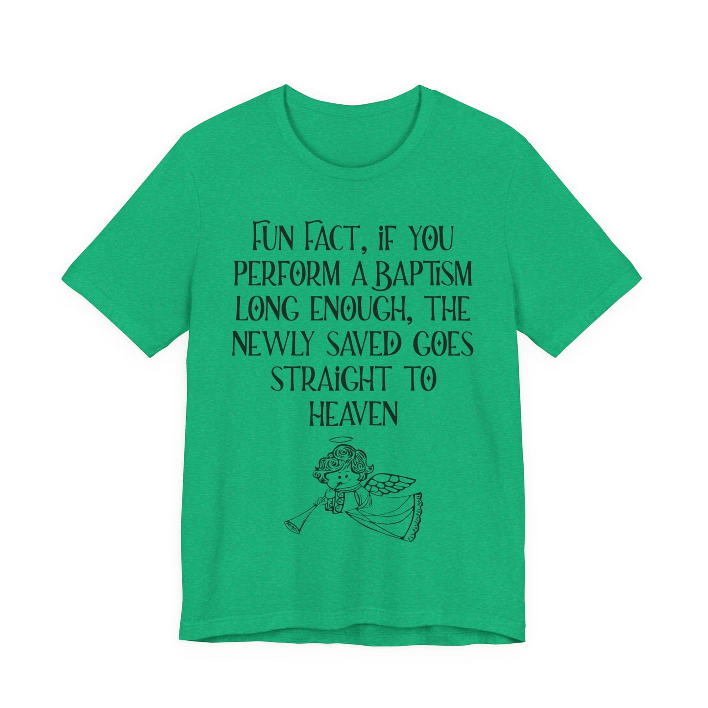 Fun Facts About Baptism, Atheist Shirt, Anti Religion, Satire, Parody, Funny Gift, Science Shirt