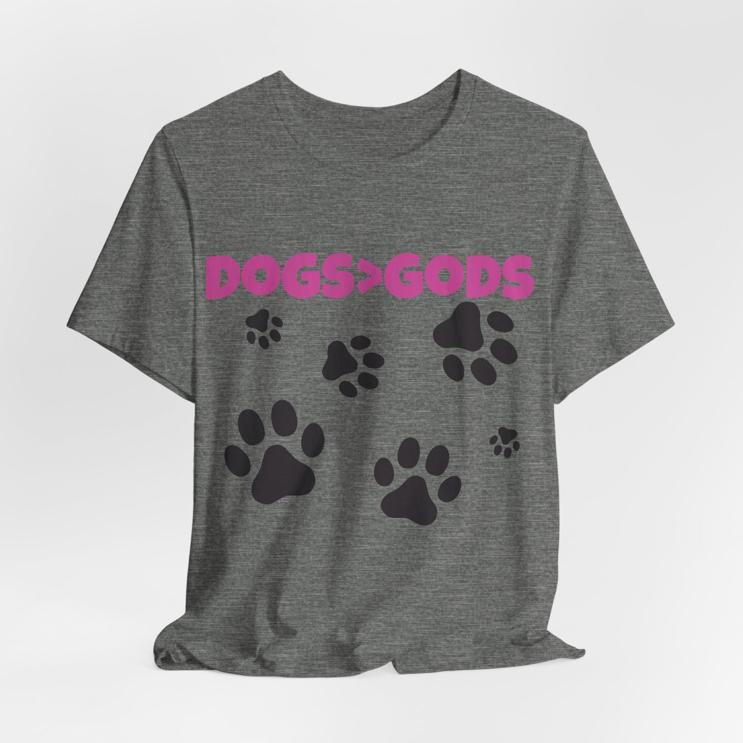 Dogs are Greater Than Gods, PK Atheist Shirt, Anti Religion, Satire, Parody