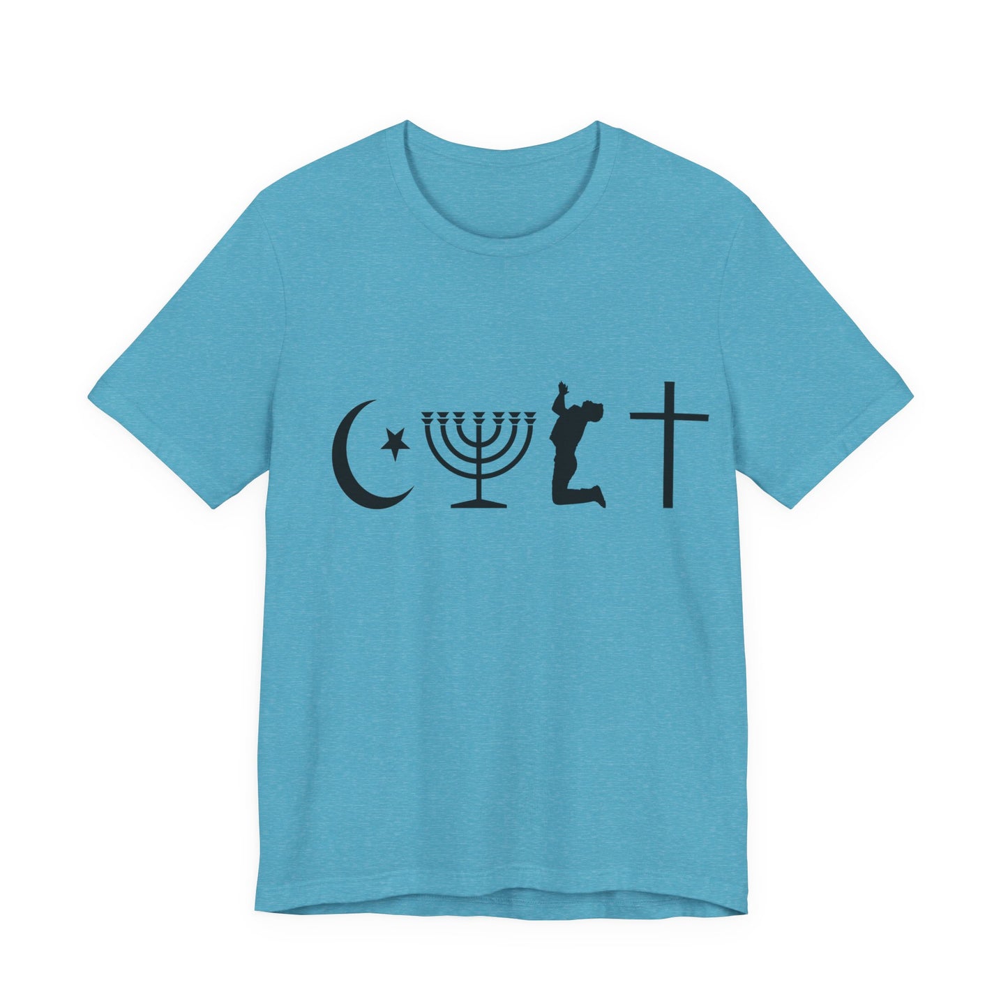 Cult Typography Shirt... Atheist Shirt, Anti Religion, Satire, Parody, Funny Gift, Science Shirt, Agnostic Shirt