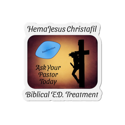 HemaJesus Christafil Magnet, Atheist Gift, Agnostic Gift, Science Gift, Anti Religion Gift, Parody Gift