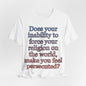 The Christian Persecution Complex... Atheist Shirt, Anti Religion, Satire, Parody, Funny Gift, Science Shirt, Agnostic Shirt