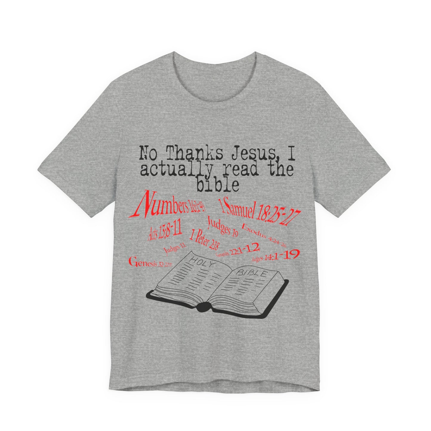 No Thanks Jesus, Atheist Shirt, Anti Religion, Satire, Parody, Funny Gift, Science Shirt
