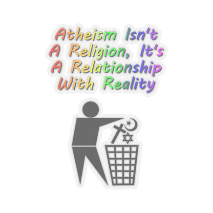 It's Not A Religion, It's A Relationship Sticker, Atheist Sticker, Agnostic Sticker, Science Sticker, Skeptic Sticker, Anti Religion Sticker