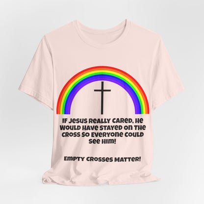 If Jesus Really Cared.. Atheist Shirt, Anti Religion, Satire, Parody, Funny Gift, Science Shirt, Agnostic Shirt