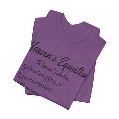 Heaven's Equation: Divine Math, Atheist Shirt, Anti Religion, Satire, Parody, Funny Gift, Science Shirt