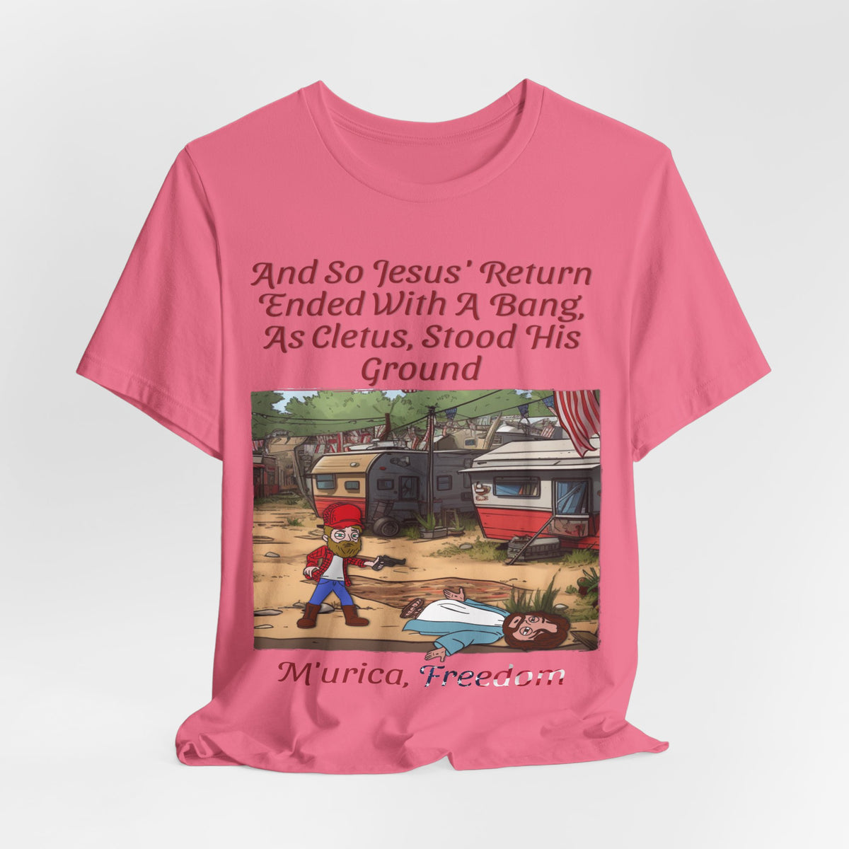 Stand Your Ground With Jesus Shirt... Atheist Shirt, Anti Religion, Satire, Parody, Funny Gift, Science Shirt, Agnostic Shirt