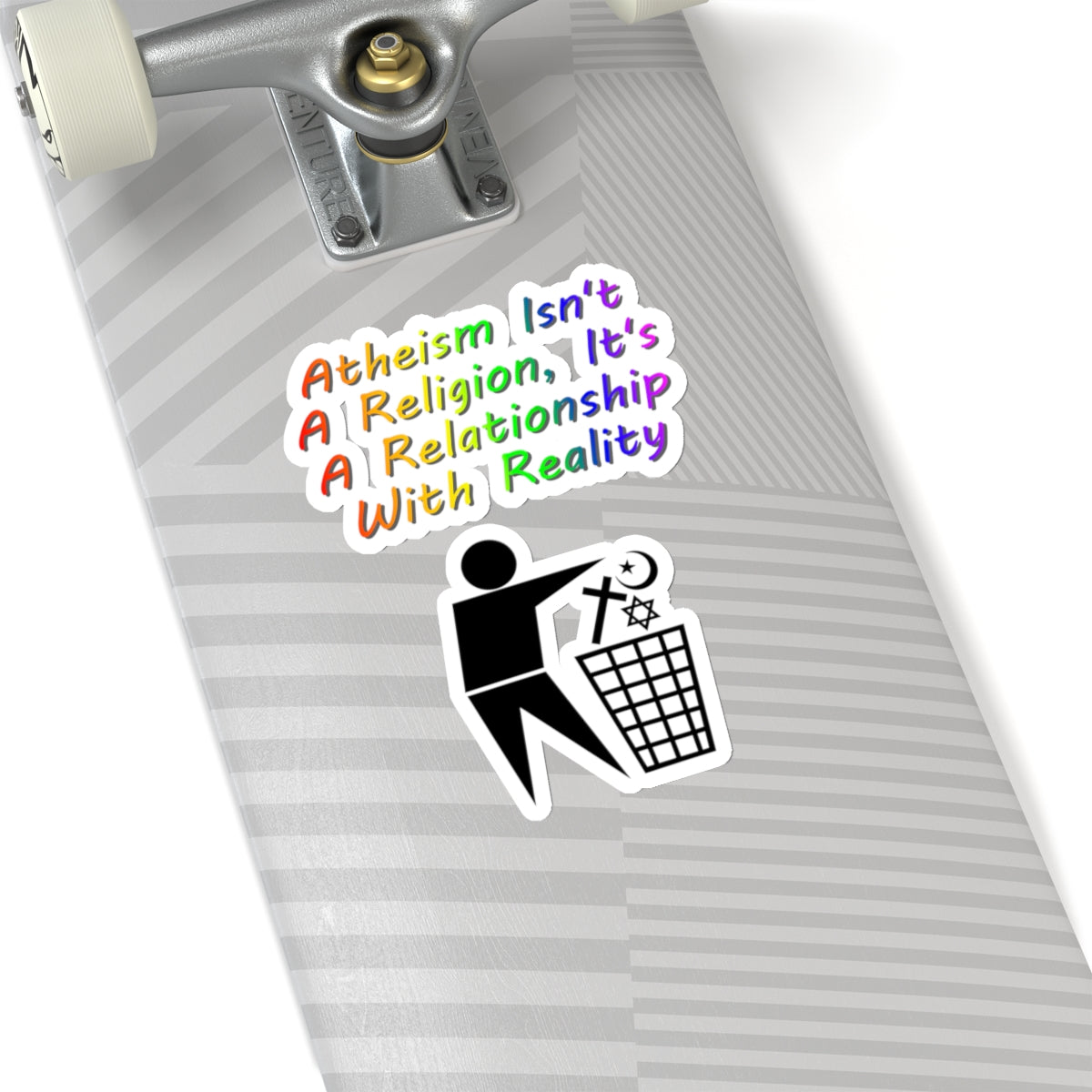 It's Not A Religion, It's A Relationship Sticker, Atheist Sticker, Agnostic Sticker, Science Sticker, Skeptic Sticker, Anti Religion Sticker