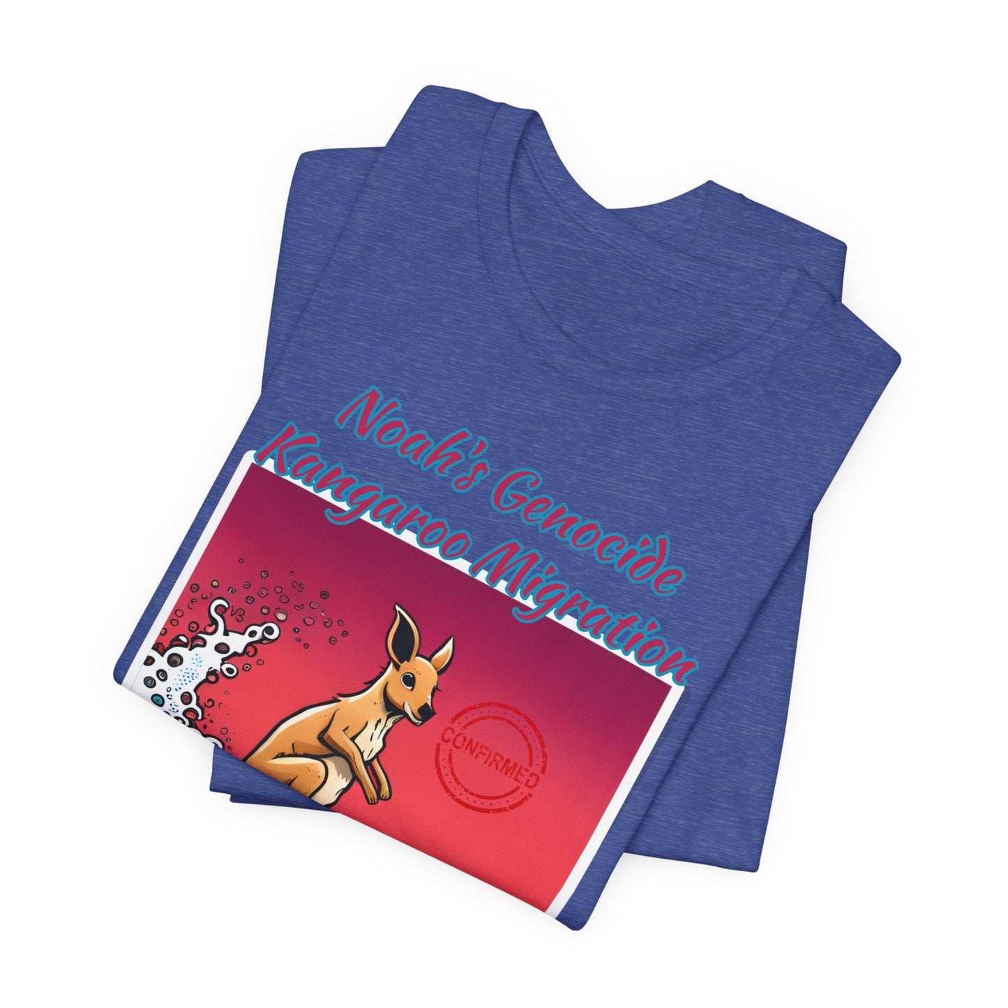 Bible Science: The Great Kangaroo Migration of Noah's Genocide, Atheist Shirt, Anti Religion, Satire, Parody