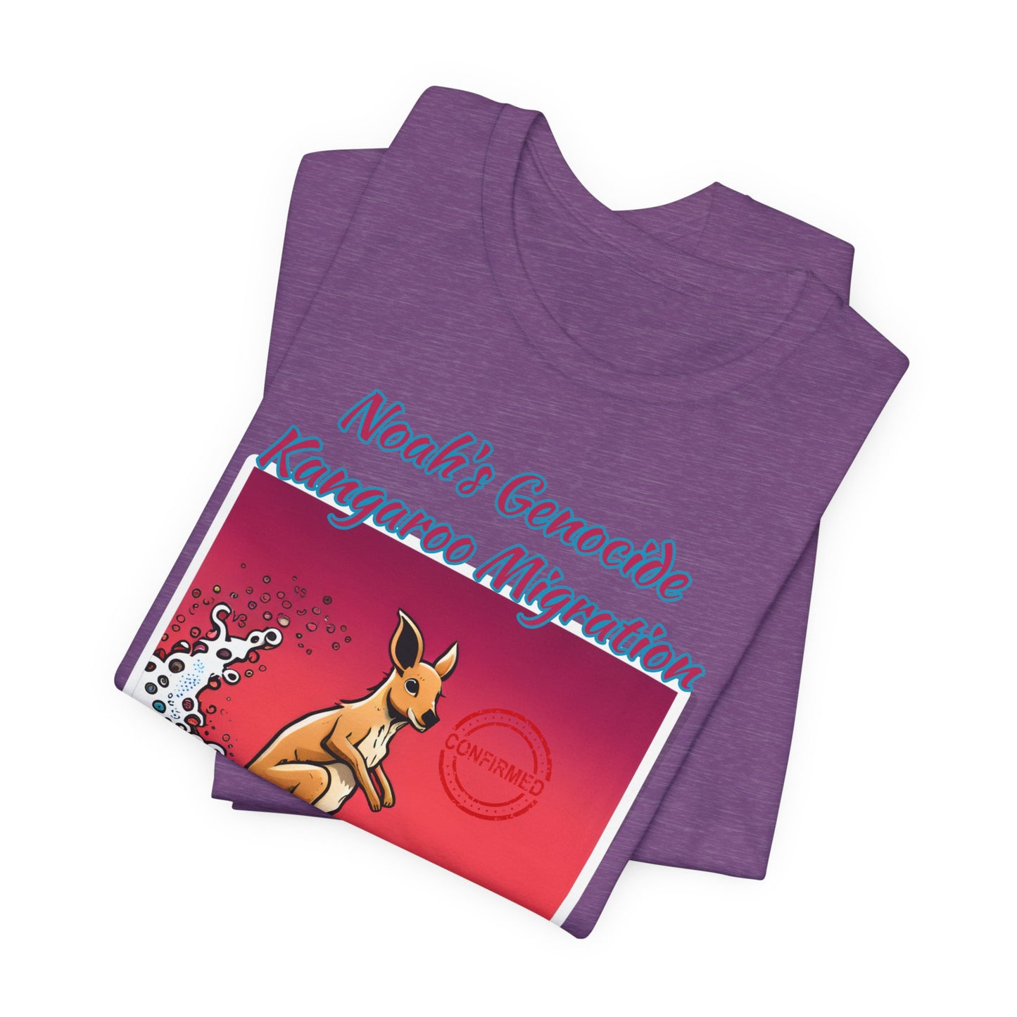 Bible Science: The Great Kangaroo Migration of Noah's Genocide, Atheist Shirt, Anti Religion, Satire, Parody