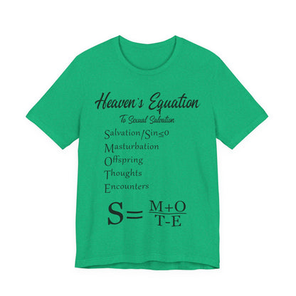 Heaven's Equation: Divine Math, Atheist Shirt, Anti Religion, Satire, Parody, Funny Gift, Science Shirt