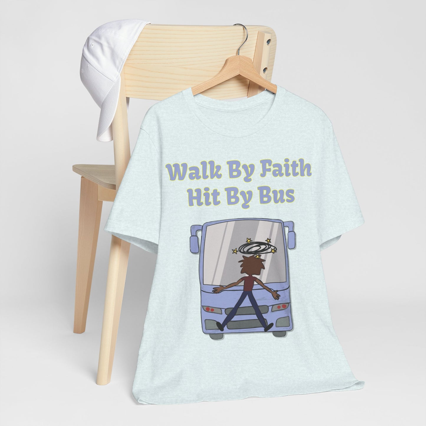 Walk By Faith, Hit By Bus!, Atheist Shirt, Anti Religion, Satire, Parody, Funny Gift, Science Shirt, Liberal Shirt