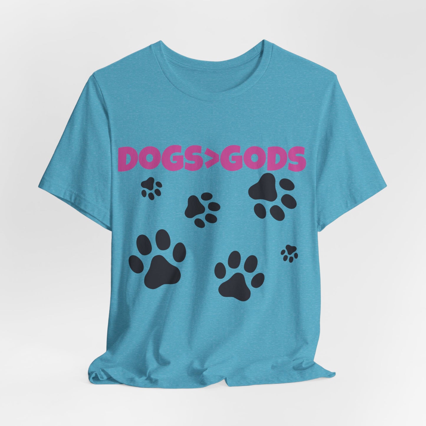 Dogs are Greater Than Gods, PK Atheist Shirt, Anti Religion, Satire, Parody