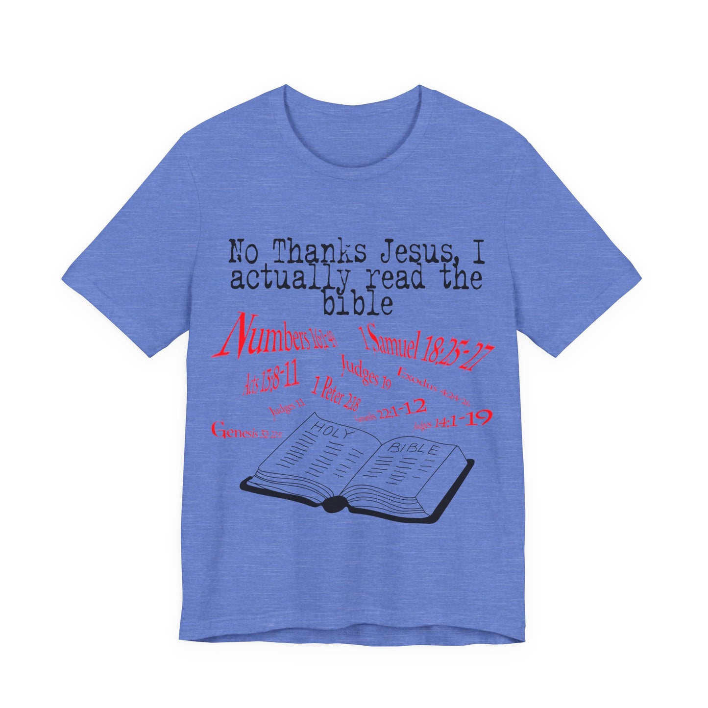 No Thanks Jesus, Atheist Shirt, Anti Religion, Satire, Parody, Funny Gift, Science Shirt