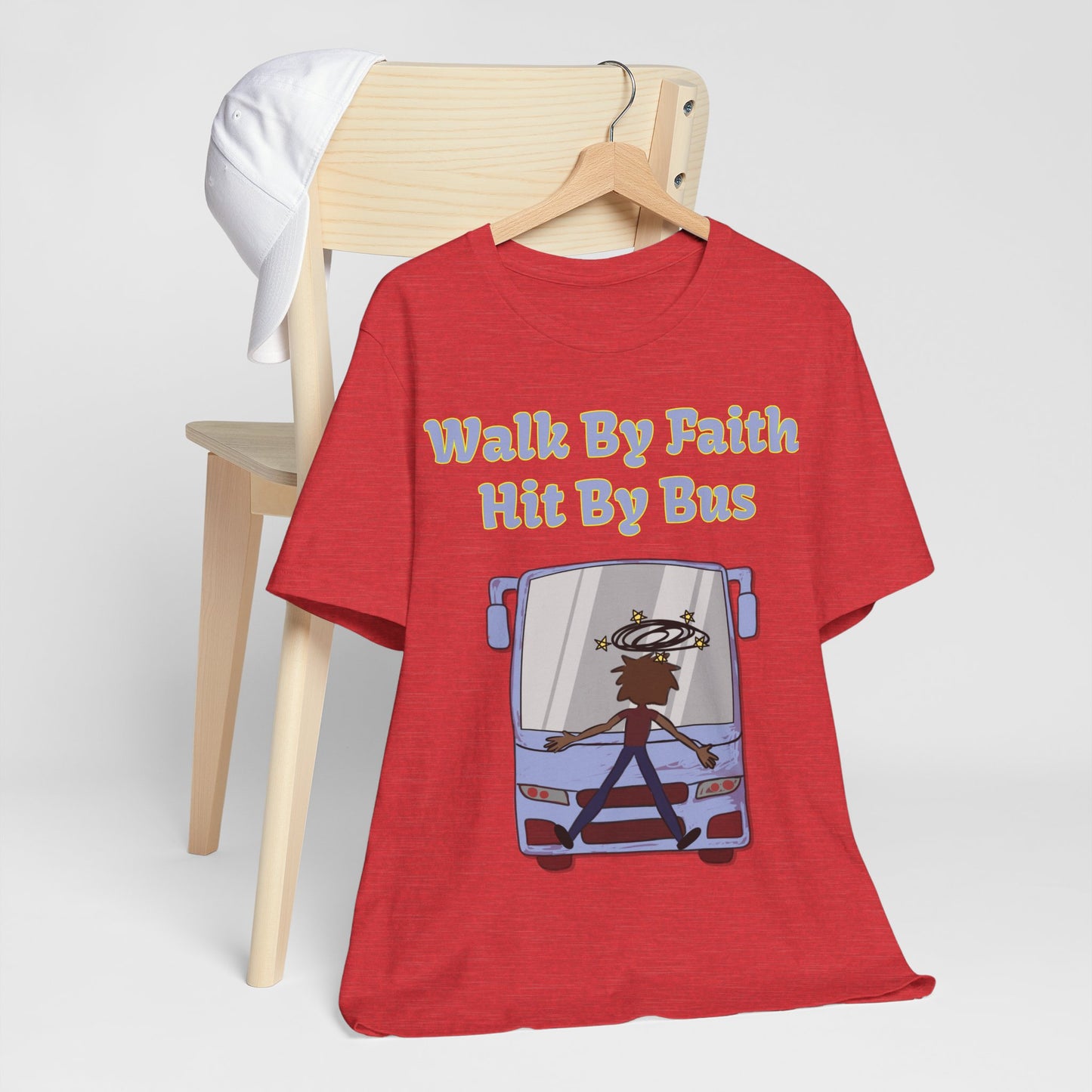 Walk By Faith, Hit By Bus!, Atheist Shirt, Anti Religion, Satire, Parody, Funny Gift, Science Shirt, Liberal Shirt