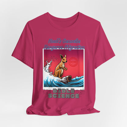 Bible Science: The Great Kangaroo Migration of Noah's Genocide, Atheist Shirt, Anti Religion, Satire, Parody