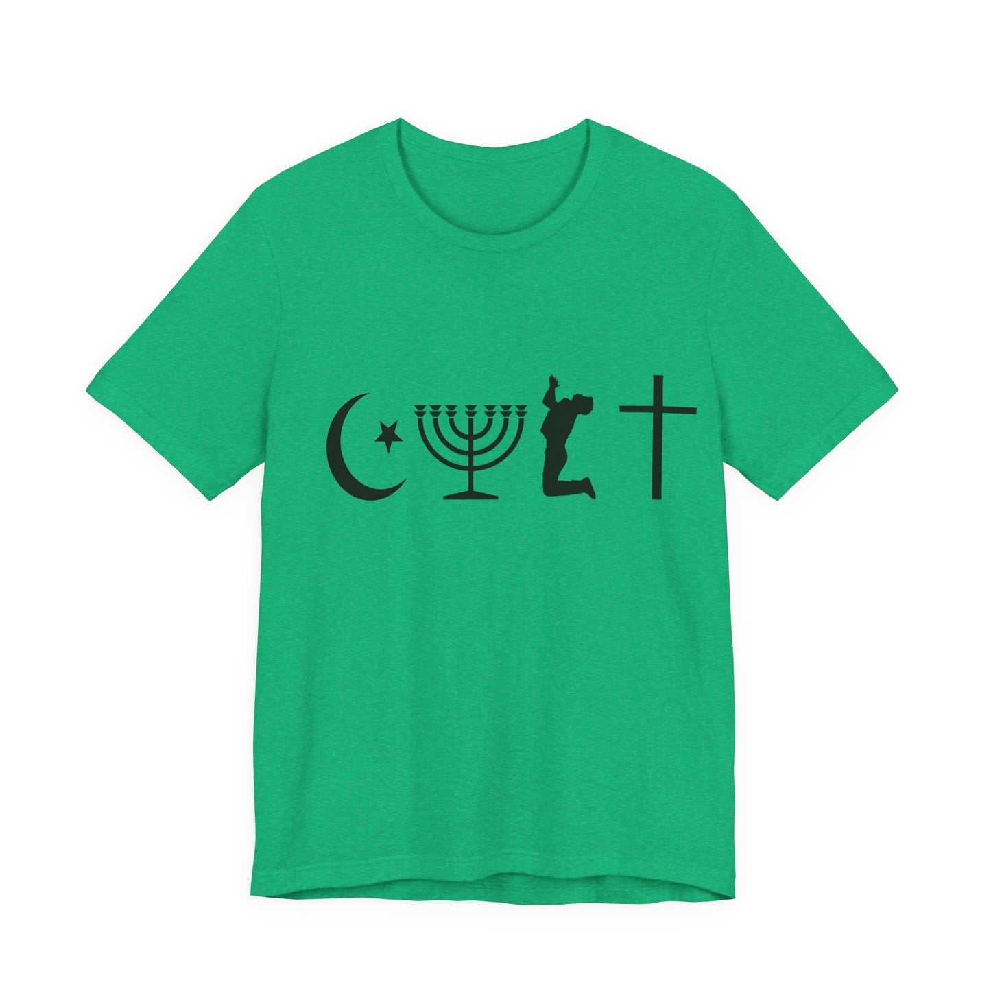 Cult Typography Shirt... Atheist Shirt, Anti Religion, Satire, Parody, Funny Gift, Science Shirt, Agnostic Shirt