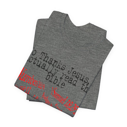 No Thanks Jesus, Atheist Shirt, Anti Religion, Satire, Parody, Funny Gift, Science Shirt
