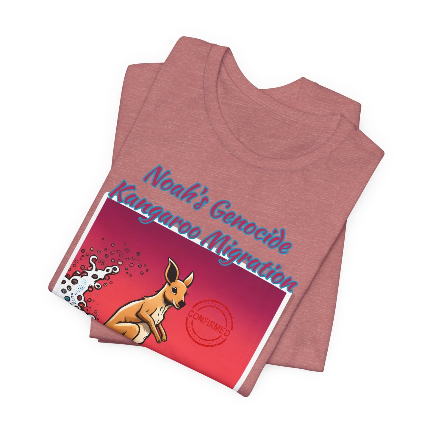 Bible Science: The Great Kangaroo Migration of Noah's Genocide, Atheist Shirt, Anti Religion, Satire, Parody