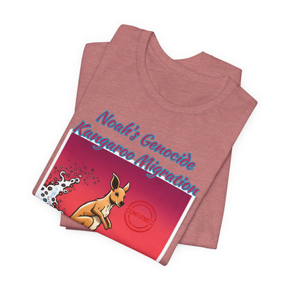 Bible Science: The Great Kangaroo Migration of Noah's Genocide, Atheist Shirt, Anti Religion, Satire, Parody