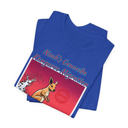 Bible Science: The Great Kangaroo Migration of Noah's Genocide, Atheist Shirt, Anti Religion, Satire, Parody