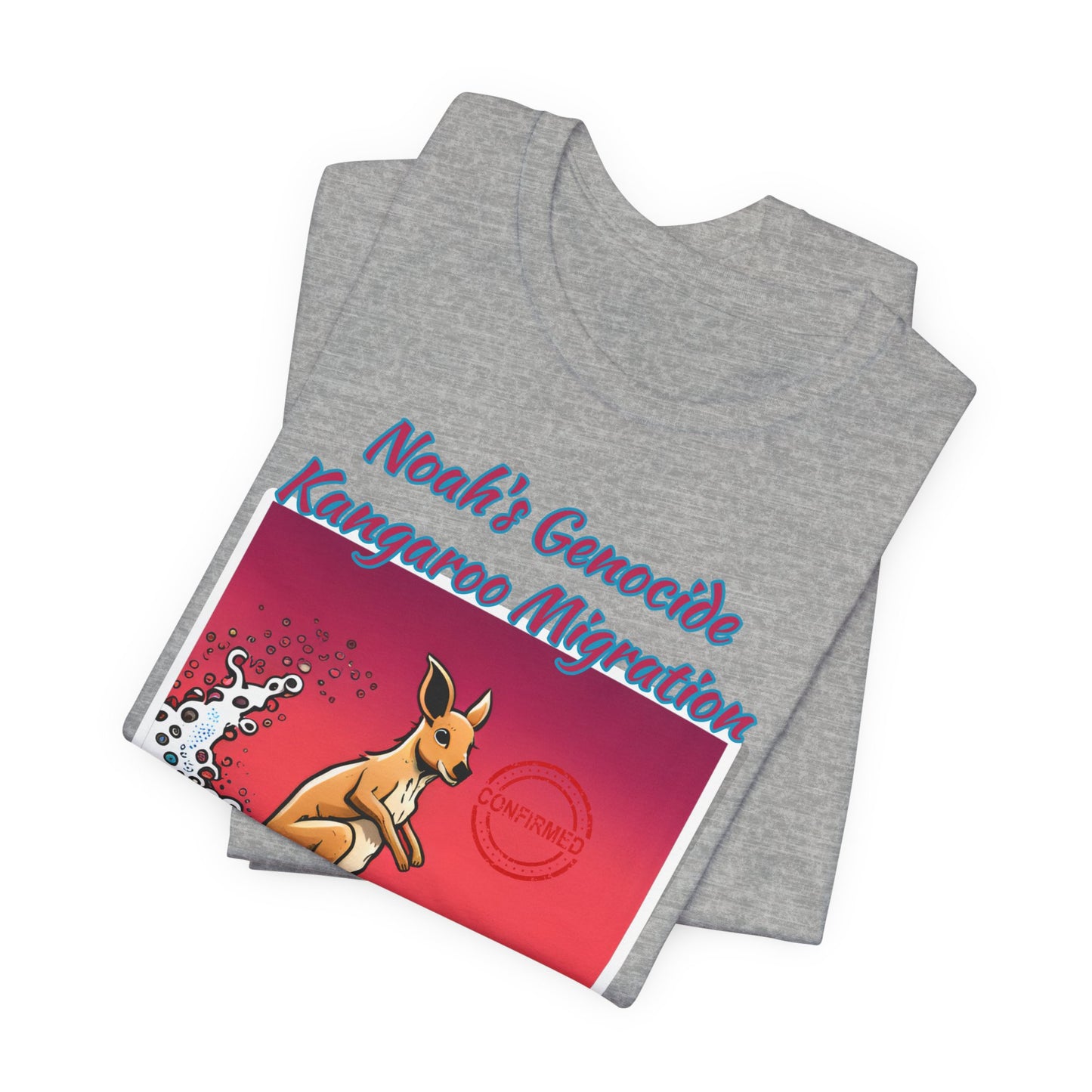 Bible Science: The Great Kangaroo Migration of Noah's Genocide, Atheist Shirt, Anti Religion, Satire, Parody