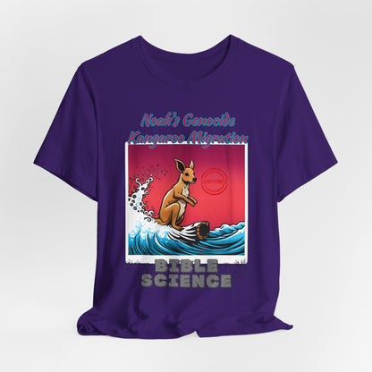 Bible Science: The Great Kangaroo Migration of Noah's Genocide, Atheist Shirt, Anti Religion, Satire, Parody