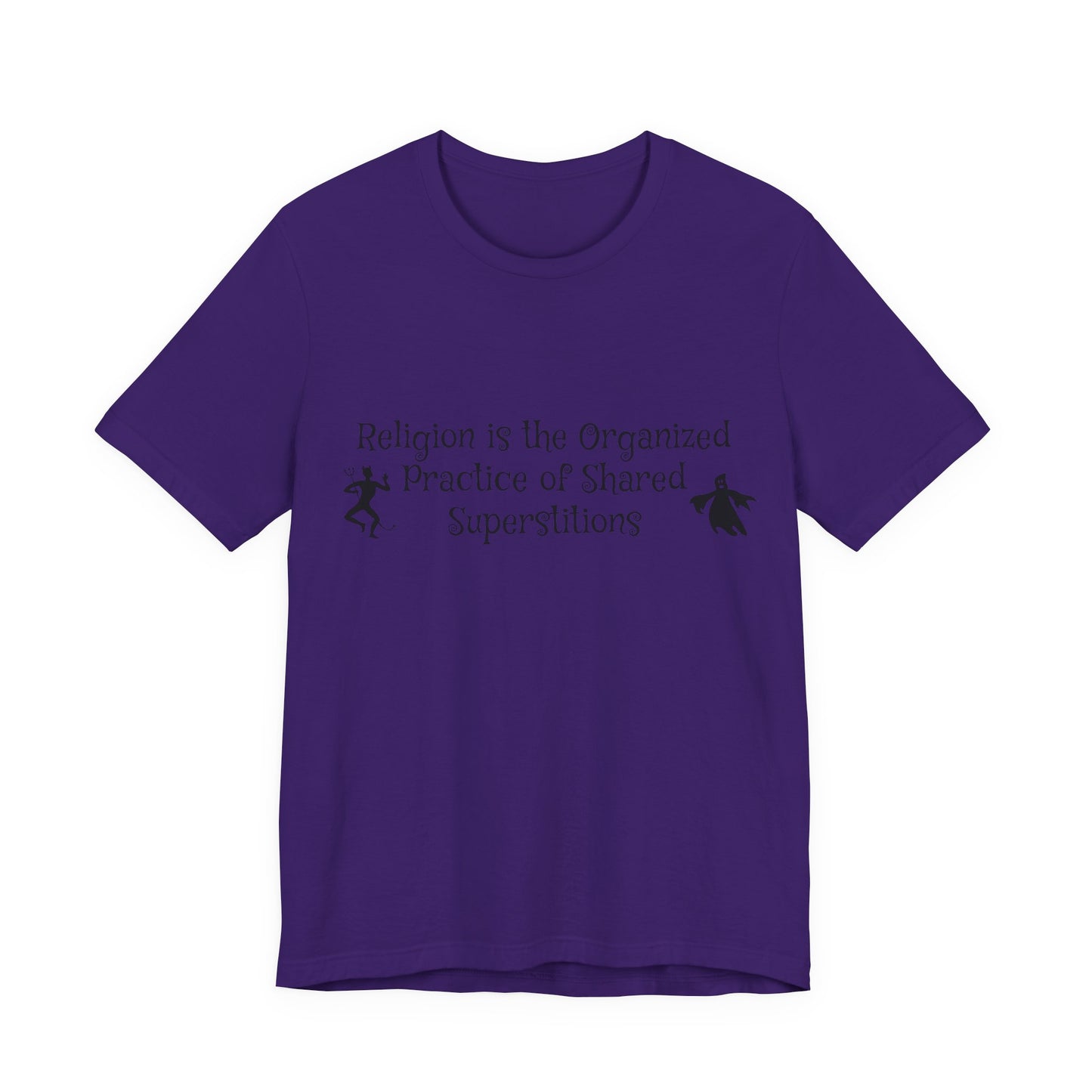 Religion Is Shared Superstitions, Satire, Parody, Funny Gift, Science Shirt, Agnostic Shirt, Atheist Shirt, Secular,