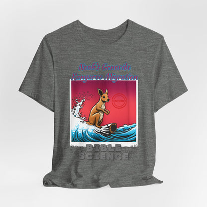 Bible Science: The Great Kangaroo Migration of Noah's Genocide, Atheist Shirt, Anti Religion, Satire, Parody